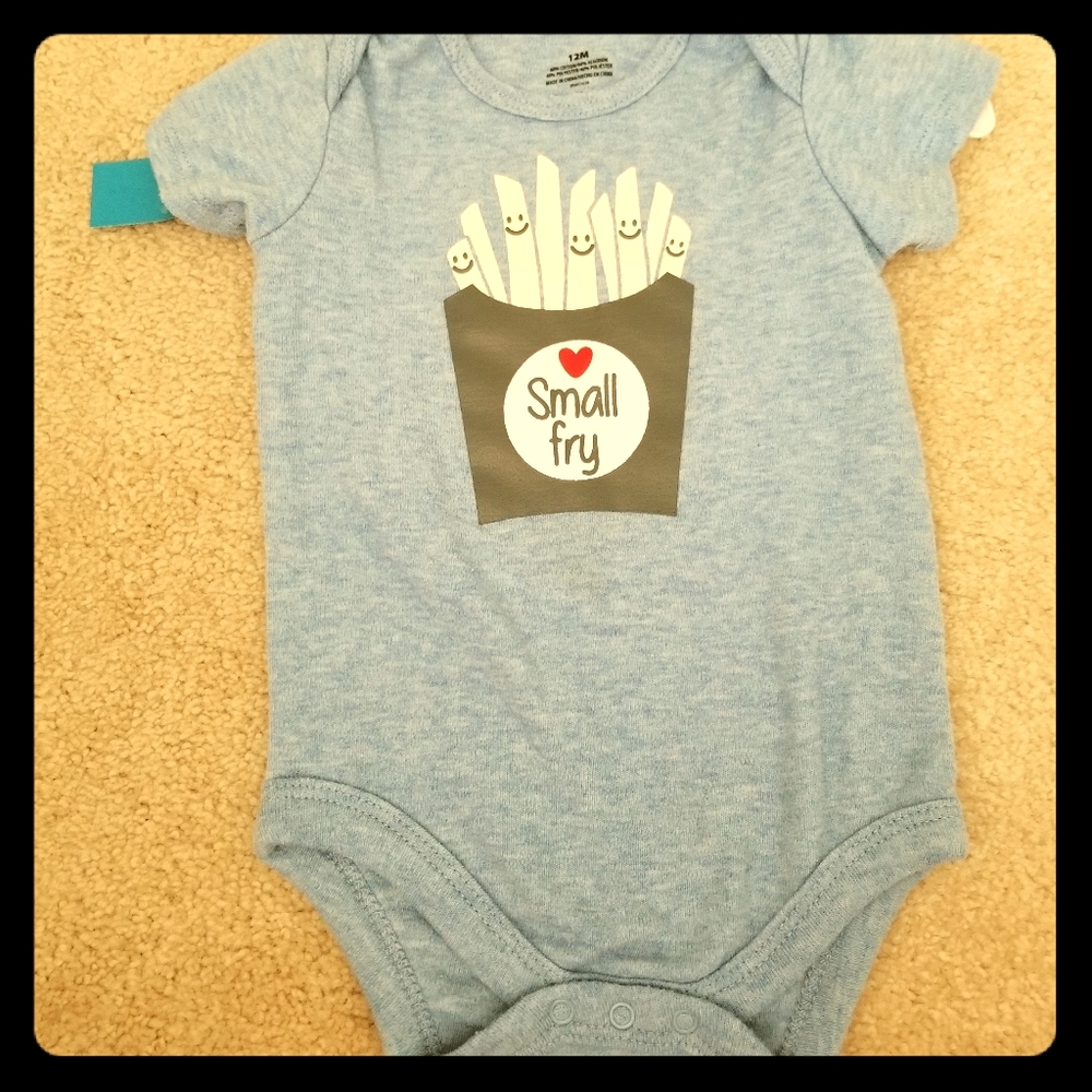 12M boy "small fry" body suit
